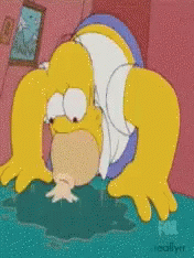 Homer Simpson Slurp GIF