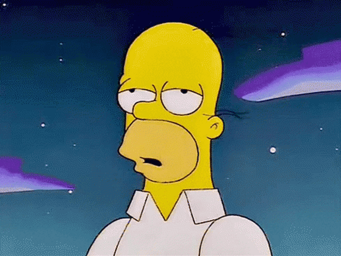 Homer Simpson Spacing Out GIF