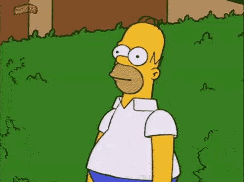 Homer Simpson Standing in Grass