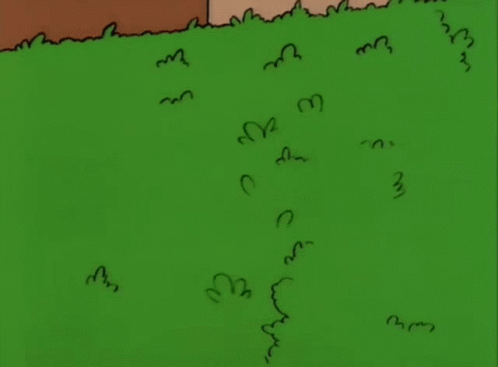 Homer Simpson Standing In Grass Saying Hello GIF