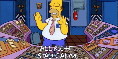 Homer Simpson Stay Calm GIF