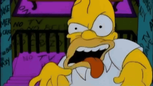 Homer Simpson Sticking Tongue Out Funny Face