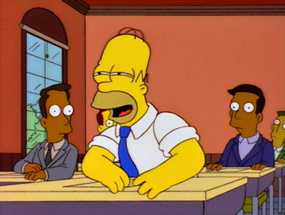 Homer Simpson Table Laughing Hilarious GIF