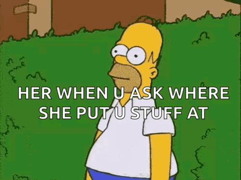 Homer Simpson Talking in Grass Field