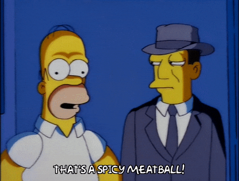 Homer Simpson Thats A Spicy Meatball GIF