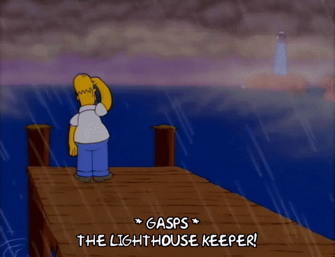 Homer Simpson The Lighthouse Keeper GIF