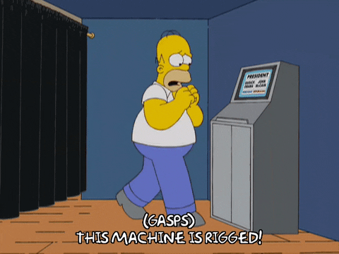 Homer Simpson This Machine Is Rigged GIF
