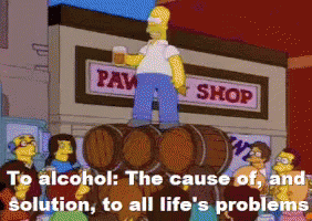 Homer Simpson To Alcohol GIF