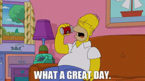 Homer Simpson Today Was A Good Day GIF