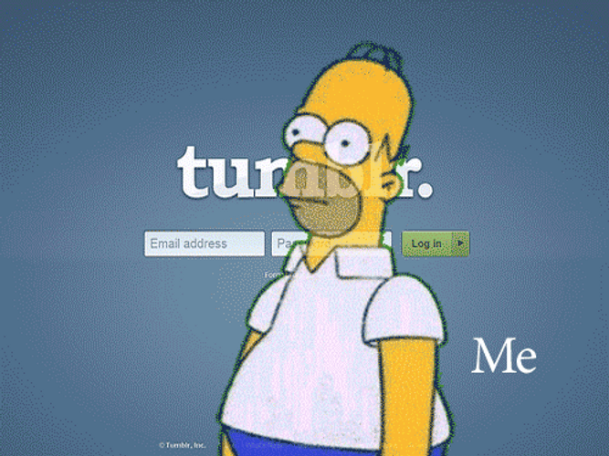 Homer Simpson Tumblr GIF