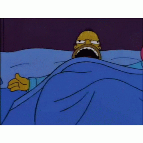 Homer Simpson Wakeup Nightmare GIF