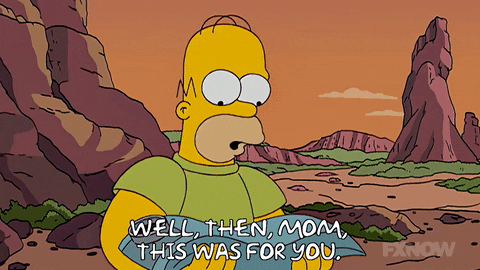 Homer Simpson Well Then Mom This Was For You GIF
