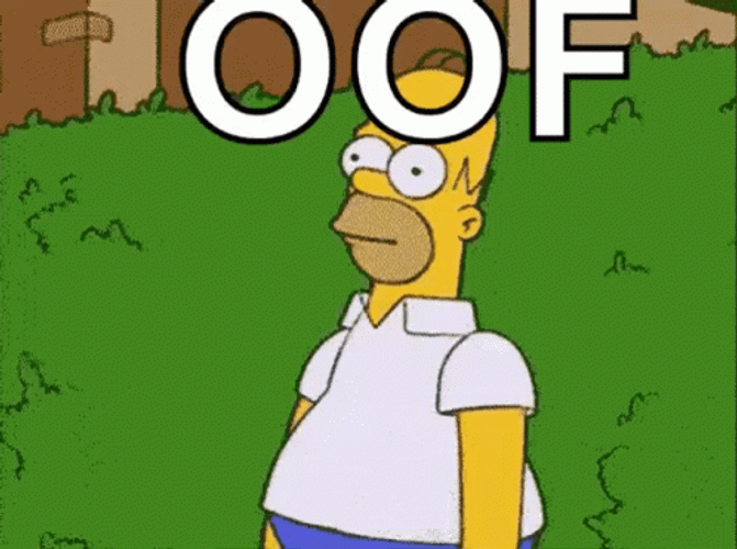 Homer Simpson Wide Eyes Vanishing In Bushes GIF