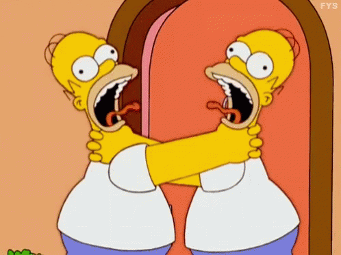 Homer Simpson With Mouth Open And Tongue Out GIF
