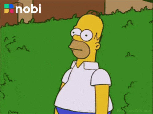 Homer Simpson With Nobi Logo GIF
