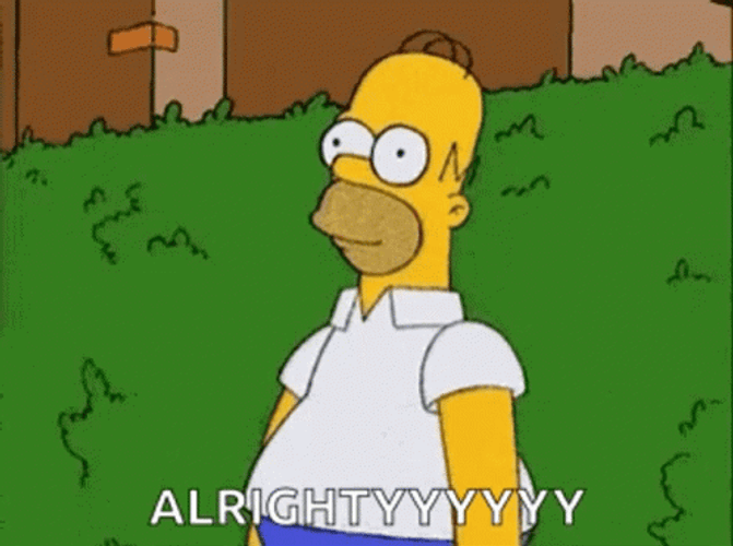 Homer Simpson Wobbly Eyes Fading In Bushes GIF