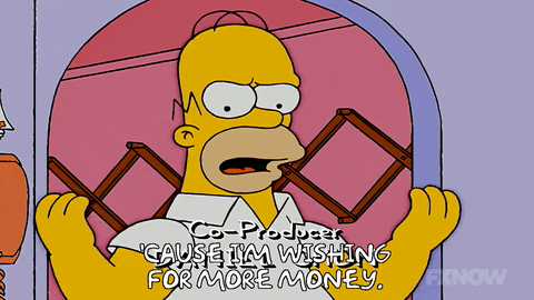 Homer Simpsons I Want My Two Dollars GIF