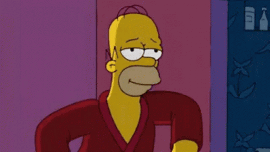 Homer Simpsons Look At Me Sleepy GIF