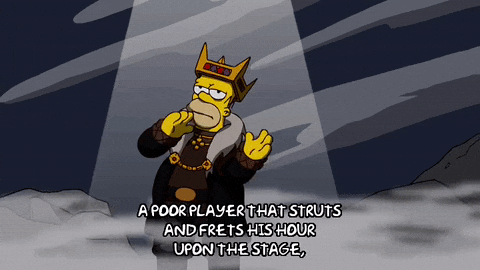 Homer Simpsons Staged Acting GIF
