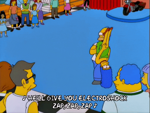 Homer Spinning Marge Simpson Head First GIF