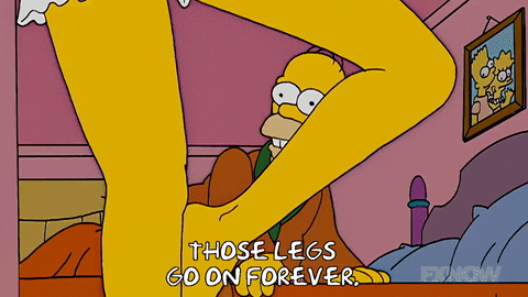 Homer Those Legs Go On Forever Foot Fetish GIF