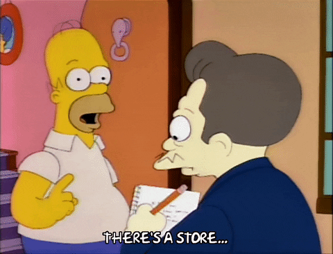 Homer Visited Left Handed Shop Of Ned Flanders GIF