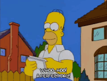 Homer Woohoo A Perfect Day GIF