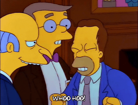 Homer Woohoo Copied By His Brother GIF