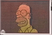 Homer Woohoo Pixelated Picture And Text GIF