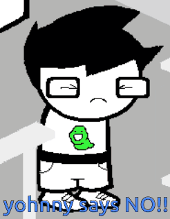 Homestuck Johnny Says No GIF
