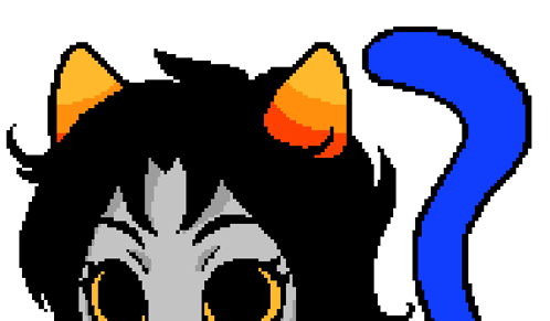 Homestuck Nepeta Cute Eyes And Tail GIF