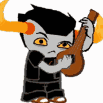 Homestuck Tavros Nitram Strumming GIF