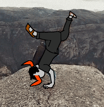 Homestuck Tumbling To The Cliff GIF