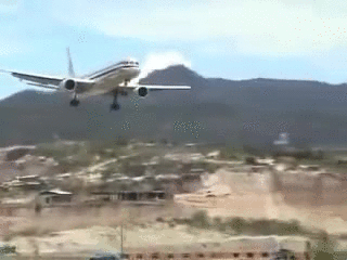 Honduras Landing Airplane GIF