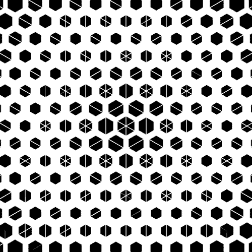 Honeycomb Black And White GIF