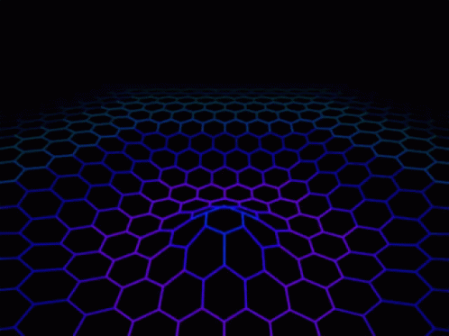 Honeycomb Waves Rainbow GIF