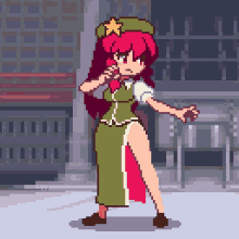 Hong Meiling Touhou Kick GIF
