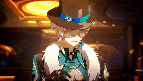 Honkai Star Rail Classy Aventurine GIF