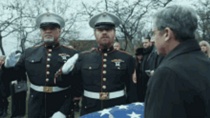 Honoring Funeral Salute GIF