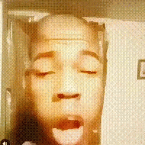 Hood Black Kid Busted Lips GIF