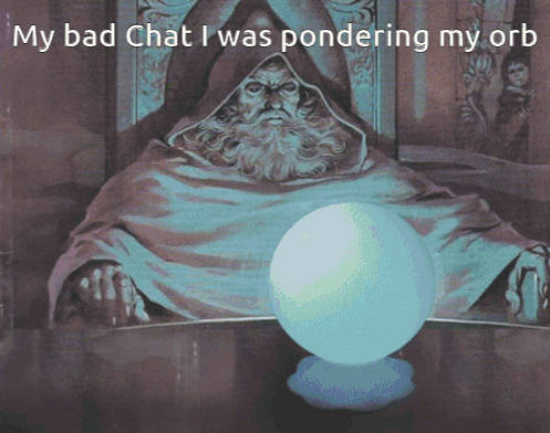 Hooded Man in Front of Egg My Bad Chat