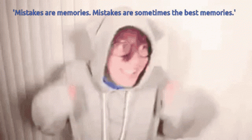 Hoodie with Mistakes Are Memories