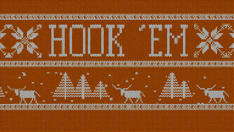 Hook Em Animation With Christmas Theme GIF