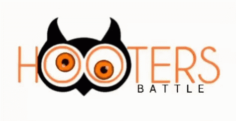 Hooters Logo With Owl And Horns GIF