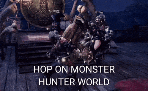 Hop On Monster Hunter World