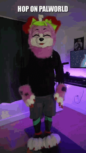 Hop On Palworld Cute Bunny Dancing GIF