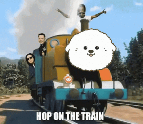Hop On The Crazy Train GIF