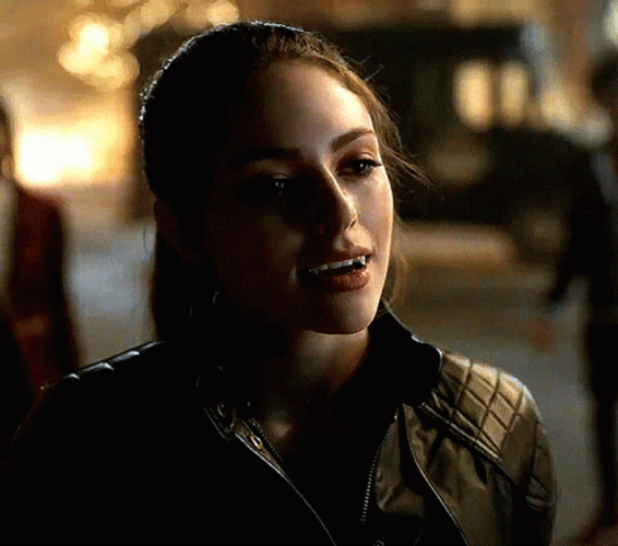 Hope Mikaelson Showing Vampire Teeth GIF