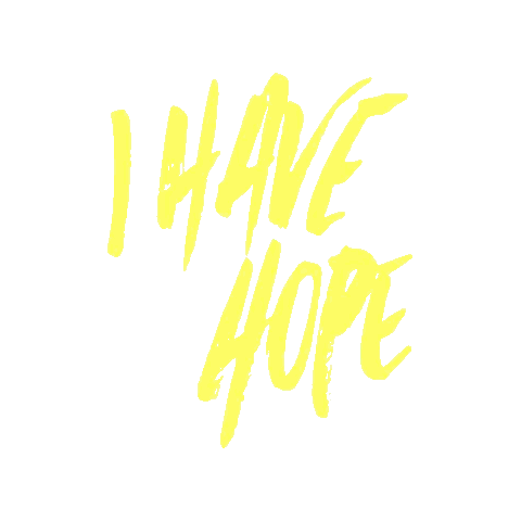 Hope Written in Yellow