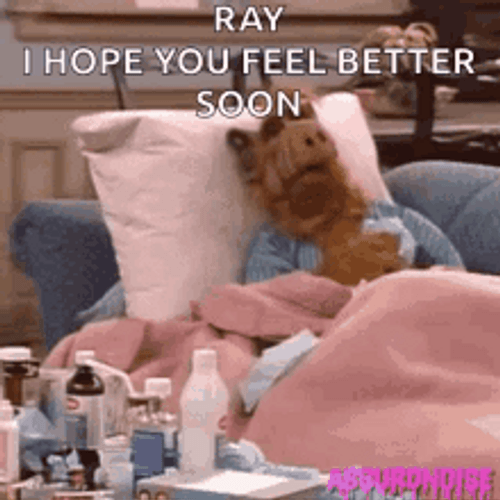 Hope You Feel Better Alf Runny Nose GIF